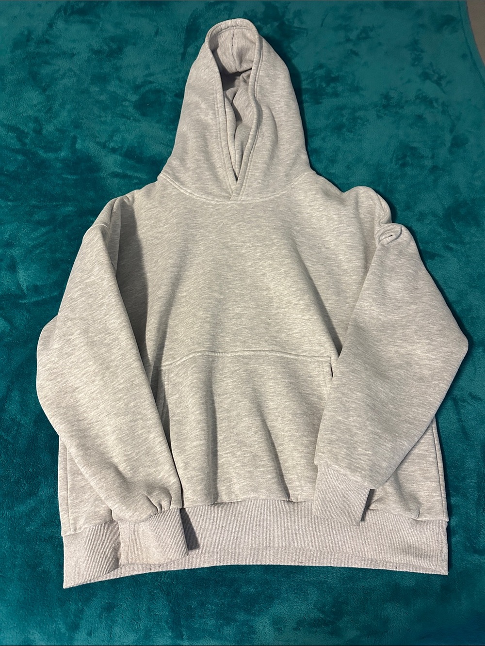Women's Lightweight Hooded Pullover Sweatshirt - Light Gray